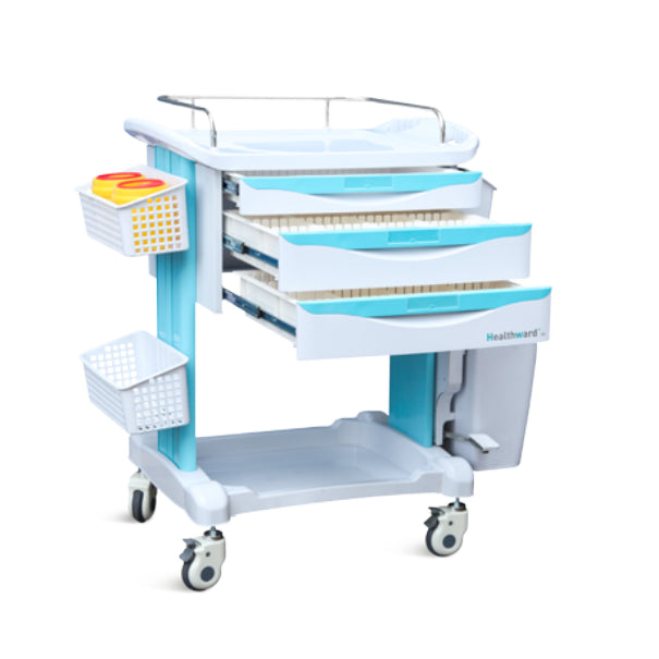 Saikang Hospital Clinical Trolley รถเข็นทางการแพทย์ เก็บและเคลื่อนย้ายอุปกรณ์ทางการแพทย์และยา [รับประกันคุณภาพสินค้า1ปี]