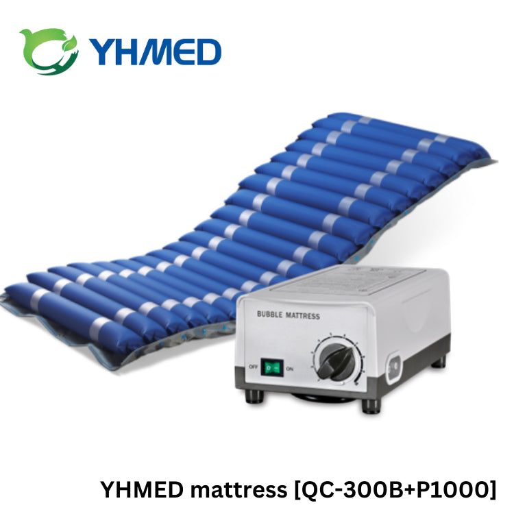YHMED Pressure Mattress Adjustable Pump System ที่นอนลมสลับความดันพร้อมปั๊ม [รับประกันคุณภาพที่นอนลม 1 ปี / ปั๊มลม 2ปี]