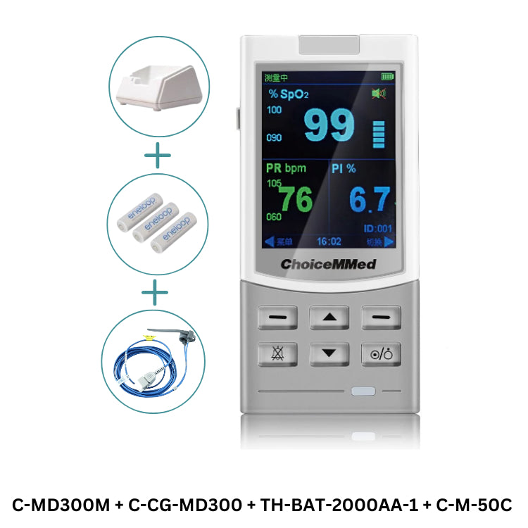 ChoiceMMed Handheld Pulse Oximeter MD300M [1 year warranty]