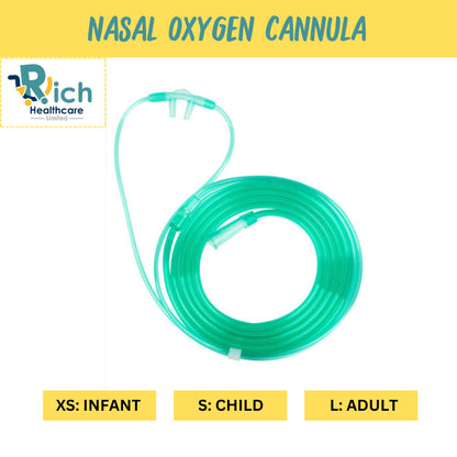 Nasal Oxygen Cannula Sterile สายให้ออกซิเจนทางจมูก แคนนูล่า [ครบทุกไซส์] (XS: Infant, S: Child, L: Adult)