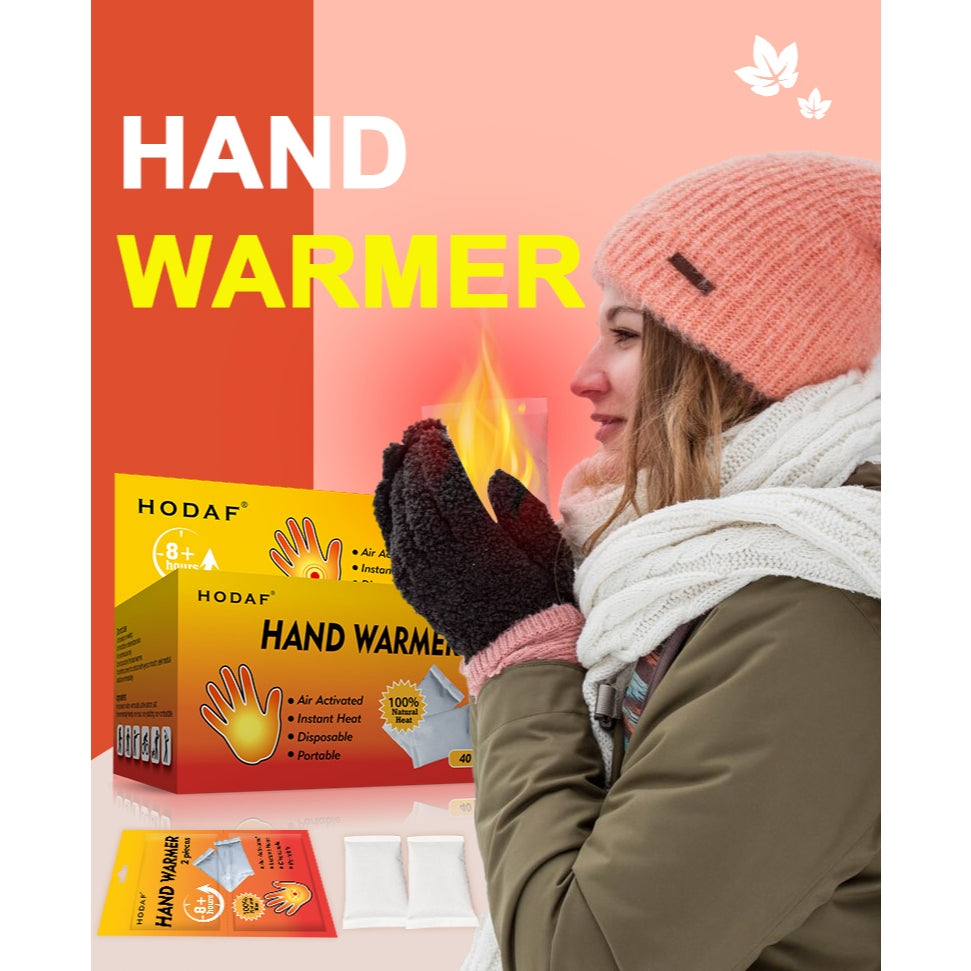 HODAF Hot Hands / Foot / Shoulder Warmer ฮอทแฮนด์ ถุงร้อนให้ความอบอุ่นสำหรับพกพา คลายหนาว [2 ชิ้น/แพ็ค]