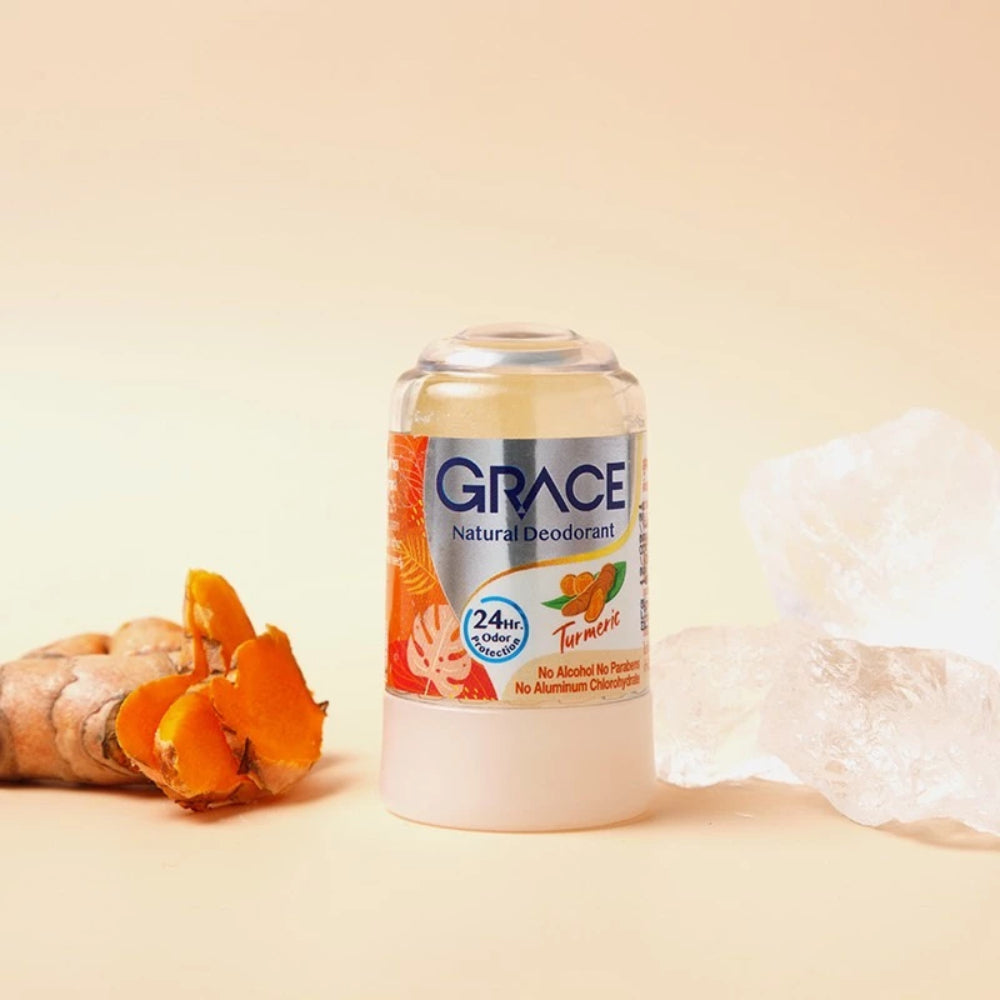 Grace Natural Deodorant เกรซ โรลออนระงับกลิ่นกายสารส้มธรรมชาติ 70g