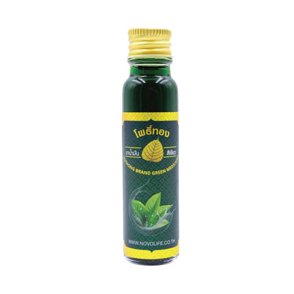 Pothong Green Oil น้ำมันเขียวโพธิ์ทอง น้ำมันนวดผิวกายโพธิ์ทอง [5 ,8 ,24 ml]