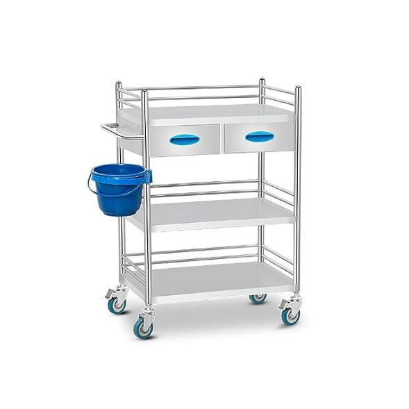 Happy Trolley - Stainless Steel Trolley 3 Shelves