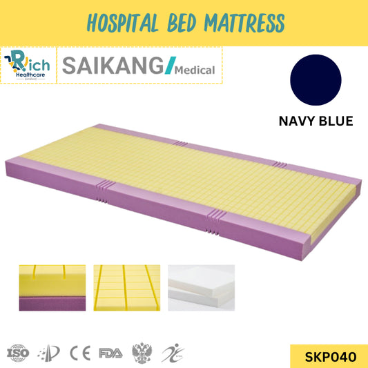 Saikang Hospital Matress ที่นอนโฟมกระจายแรงกดทับ สำหรับผู้ป่วยที่มีความเสี่ยงที่จะเกิดแผลกดทับ [1970x860mm] ความหนา 15mm