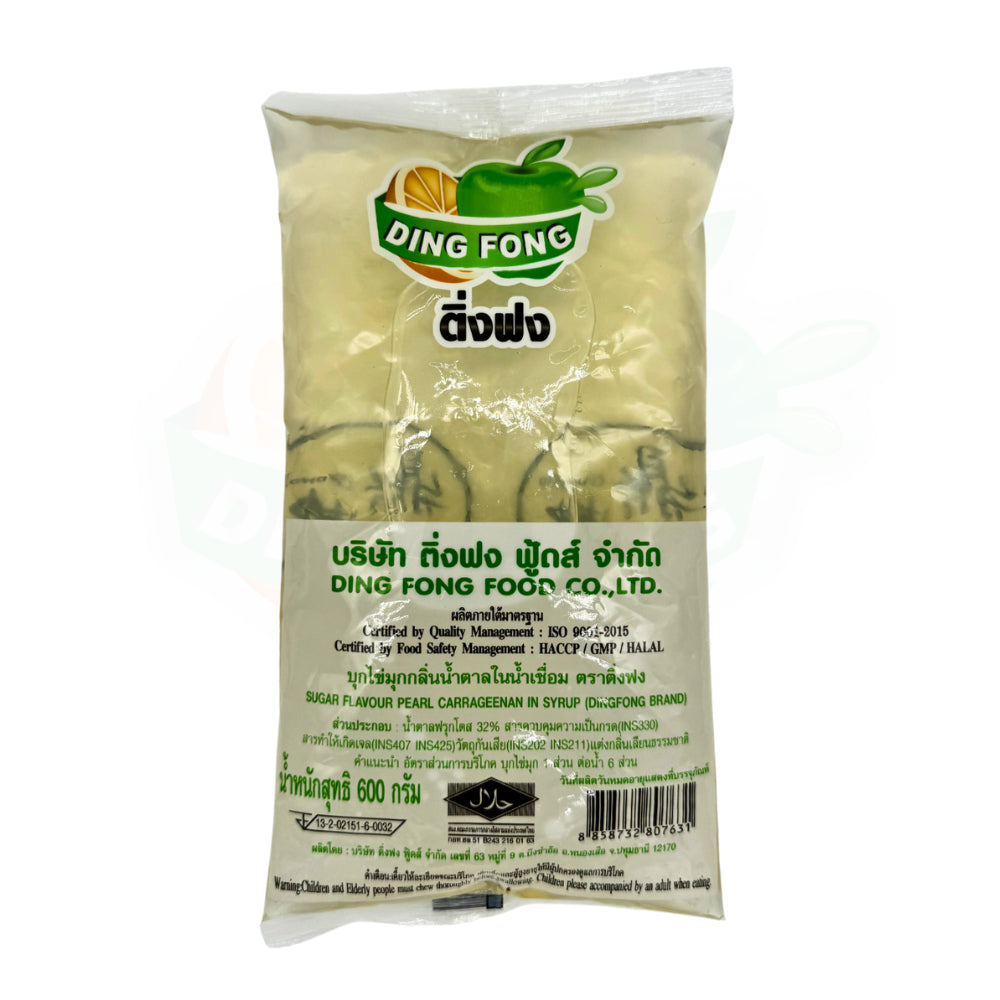 Dingfong Brown Sugar, Honey, Sugar flavored pearl 600g บุกไข่มุกบราวน์ซูการ์ / บุกไข่มุกกลิ่นน้ำผึ้งในน้ำเชื่อม